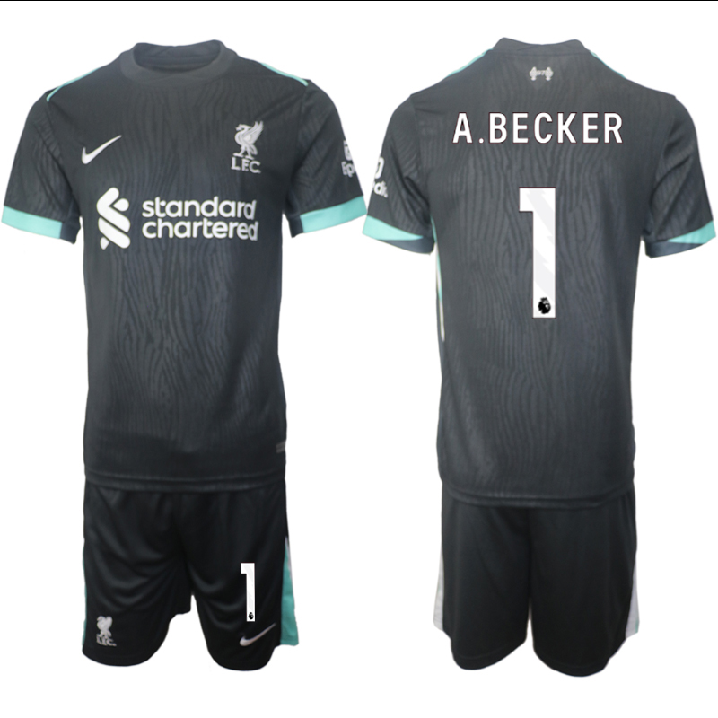 Men 2024-2025 Club Liverpool away Black 1 Soccer Jersey